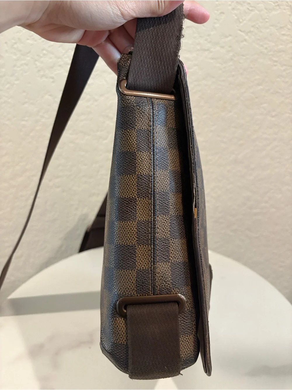 Louis Vuitton Damier Ebene Brown Brooklyn PM Crossbody Bag